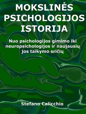 cover image of Mokslinės psichologijos istorija